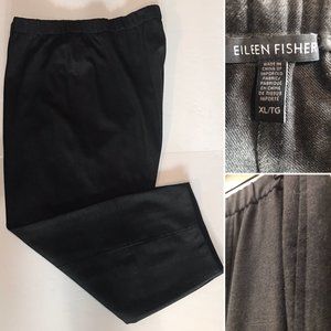 Eileen Fisher Charcoal Grey Wool Flannel XL